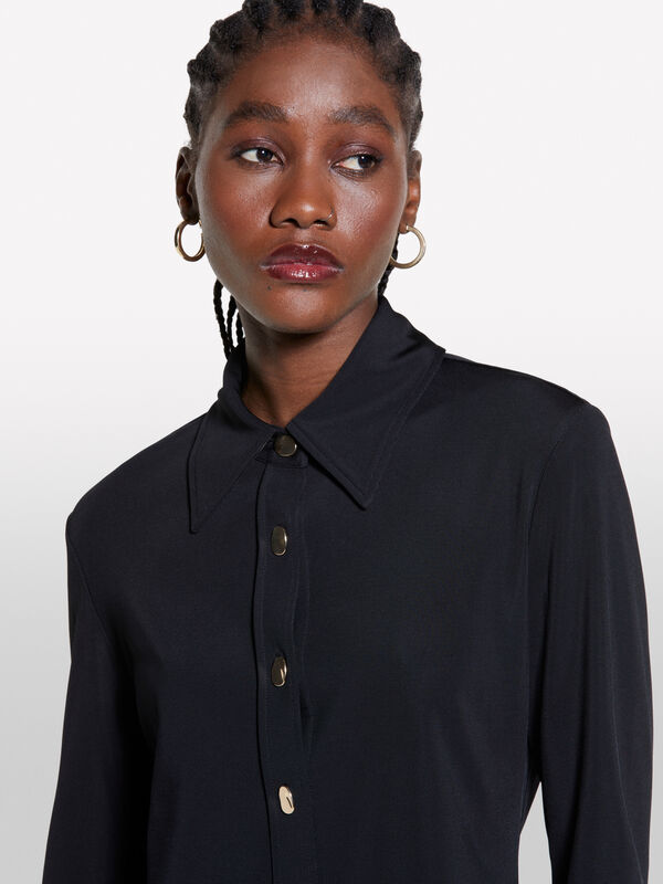 Camisa preta - camisas para mulher | Sisley