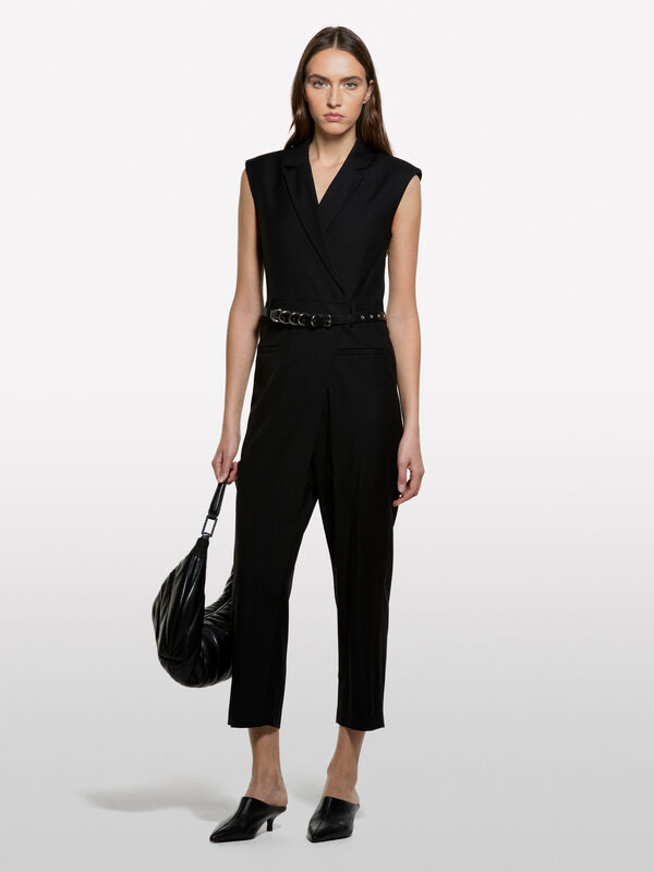 Macacão inteiro sem mangas - macacões jumpsuits para mulher | Sisley