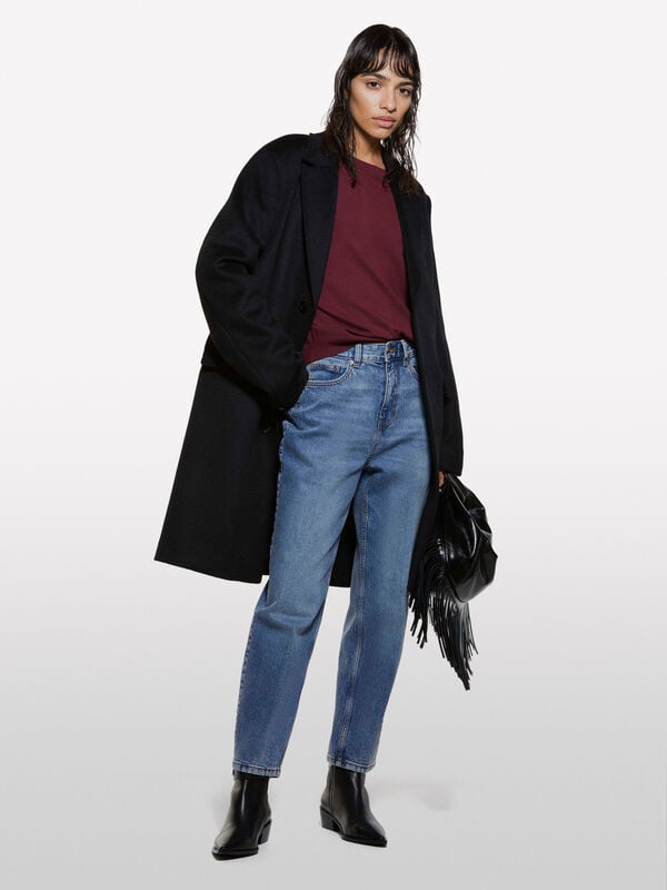 Jeans Style 69 mom fit azul Jeans Style 69 mom fit azul - jeans mom fit e boyfriend para mulher | Sisley