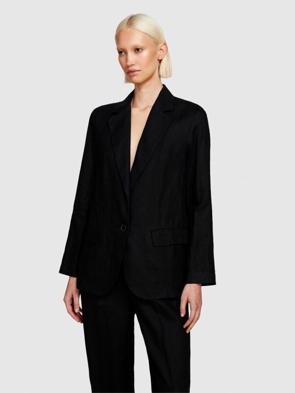 Blazer 100% linho - blazers para mulher | Sisley