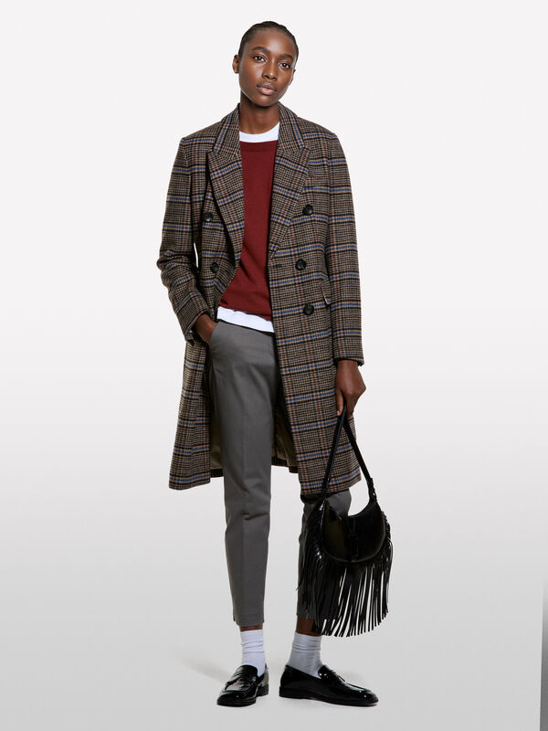 Chinos slim fit cinza-escuro - calças chinos para mulher | Sisley