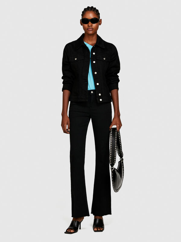 Jeans color flare fit - jeans bootcut e flare para mulher | Sisley