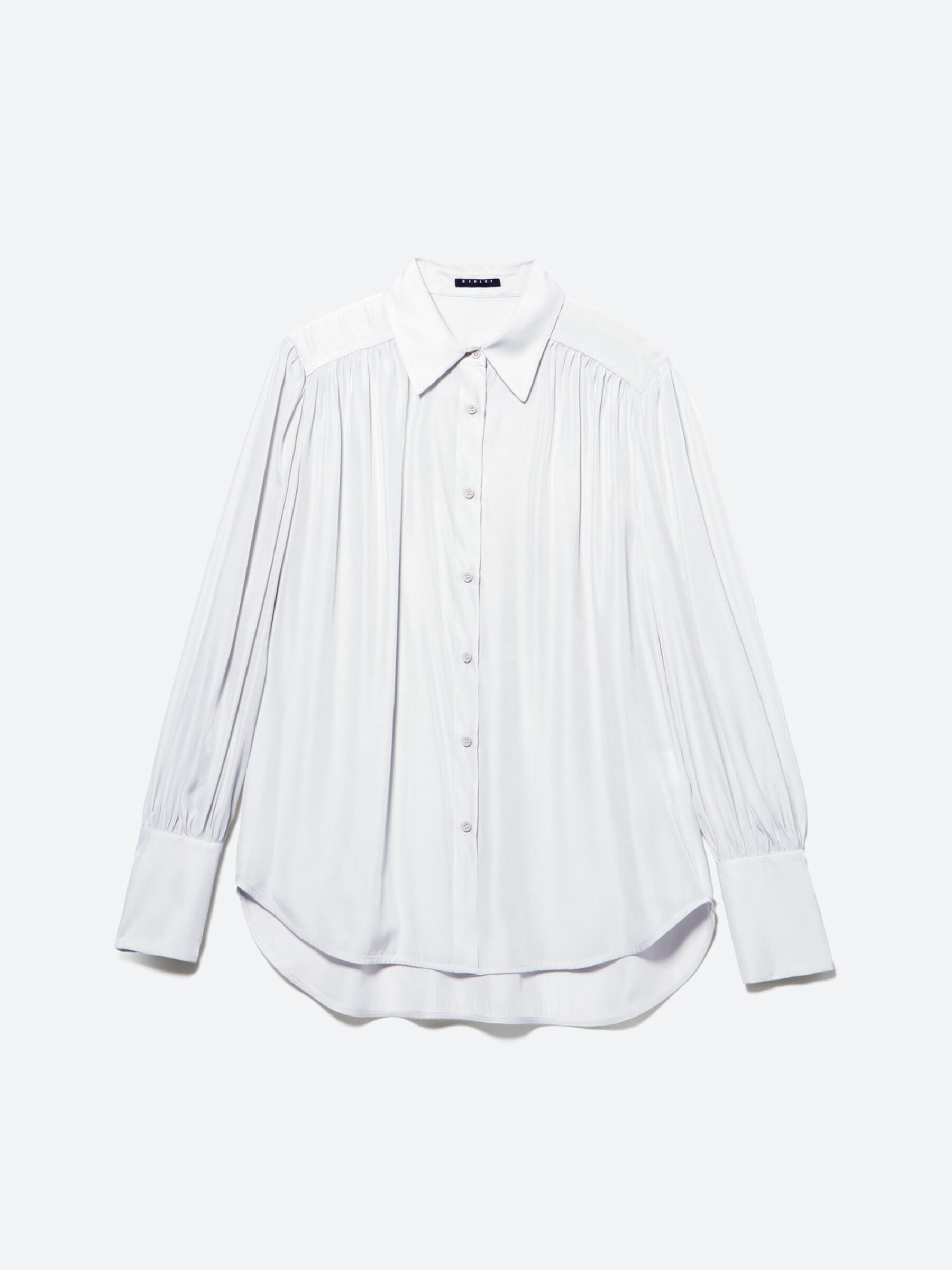 Camisa em cetim Mulher image number null