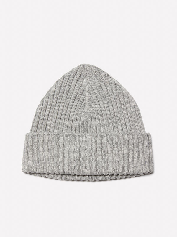 Gorro de malha cinza - chapéus para homem | Sisley