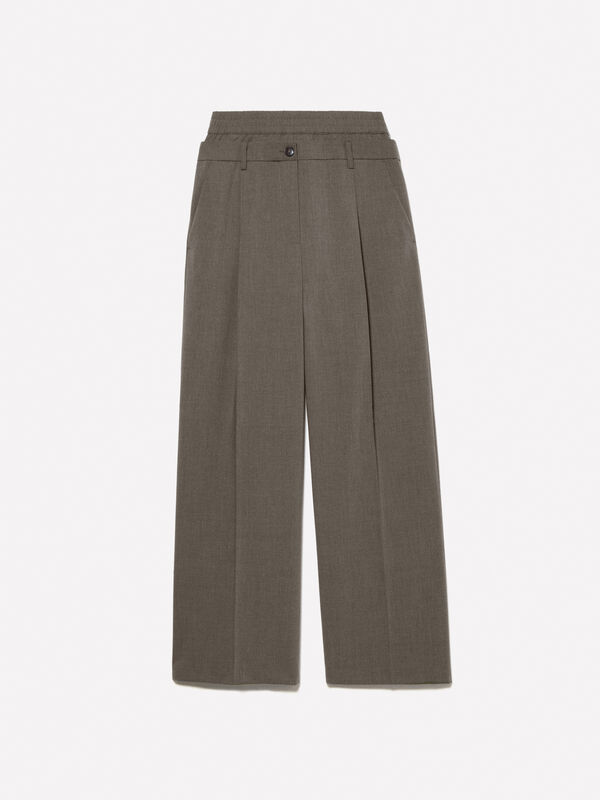 TROUSERS - calças palazzo para mulher | Sisley