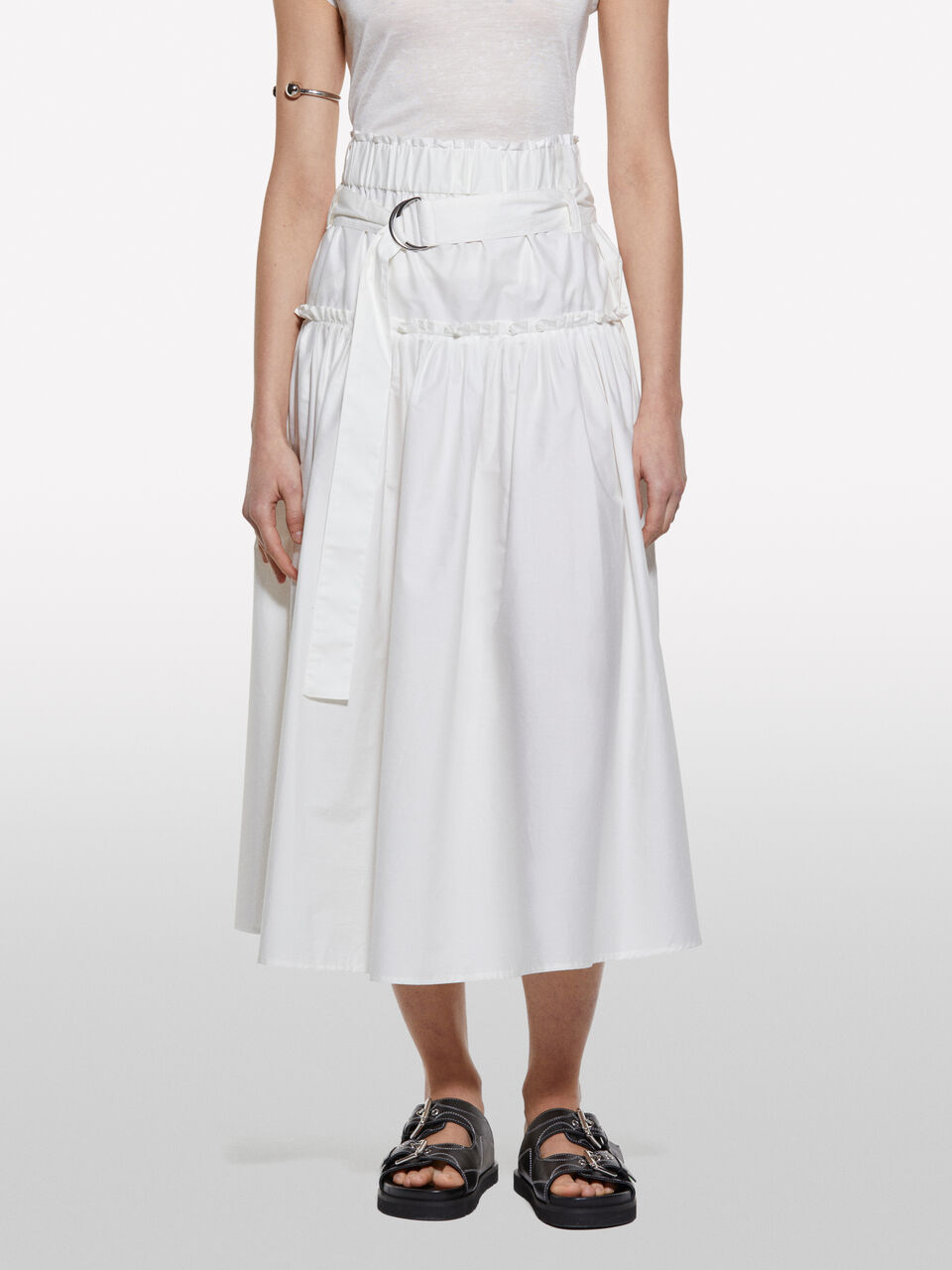 SKIRT + BELT Mulher image number null