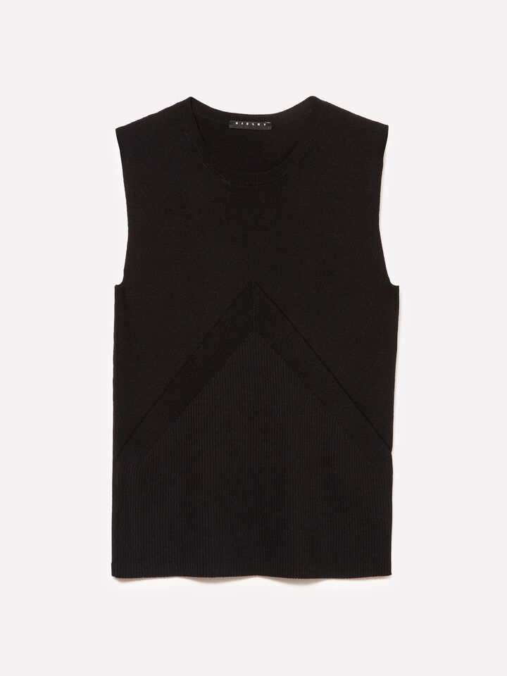 SLEEVELESS SWEATER Mulher