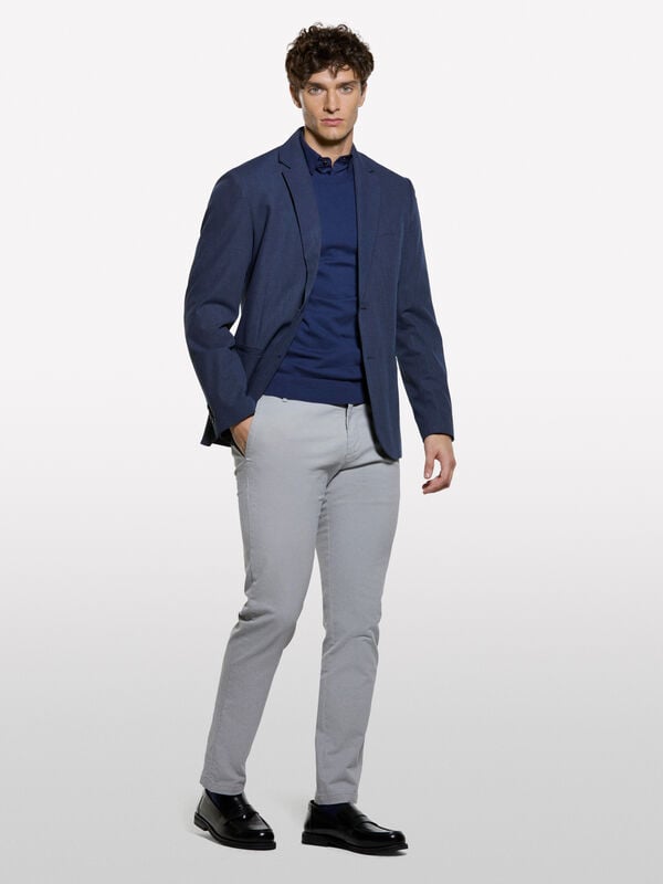 Calças chino cinzentas - calças chinos para homem | Sisley
