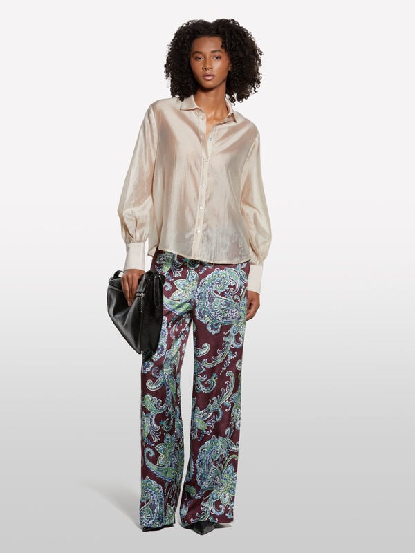 Camisa bege semitransparente Camisa bege semitransparente - camisas para mulher | Sisley