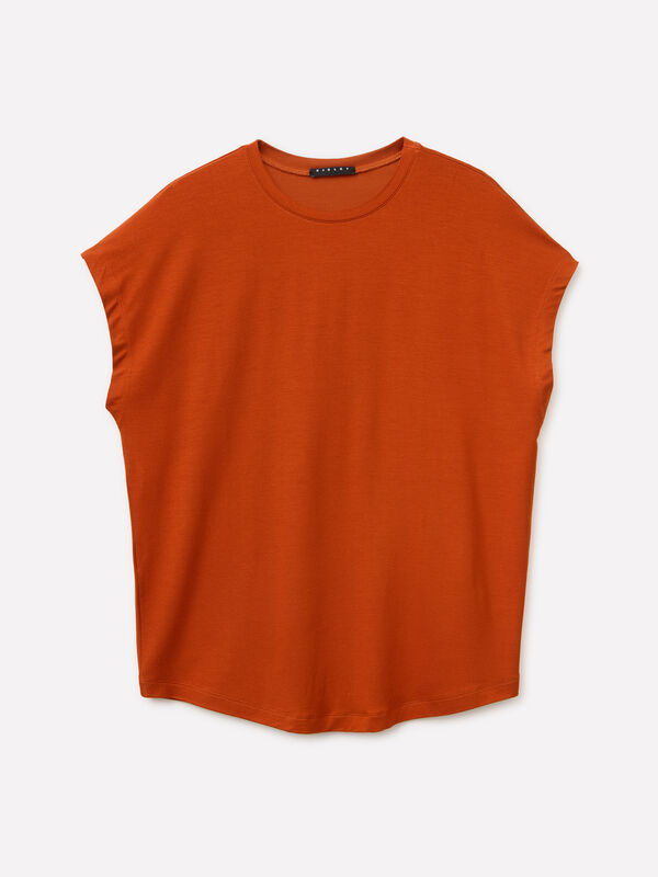 T-shirt comfort fit - t-shirt de manga curta para mulher | Sisley