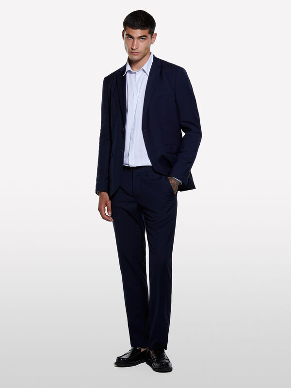 Blazer de alfaiataria azul-escuro - blazers para homem | Sisley