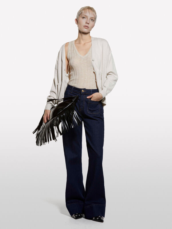 Cardigã tortora over fit - cardigãs para mulher | Sisley