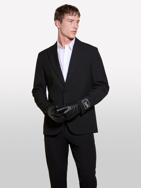 Blazer de abotoadura simples preto - blazers para homem | Sisley