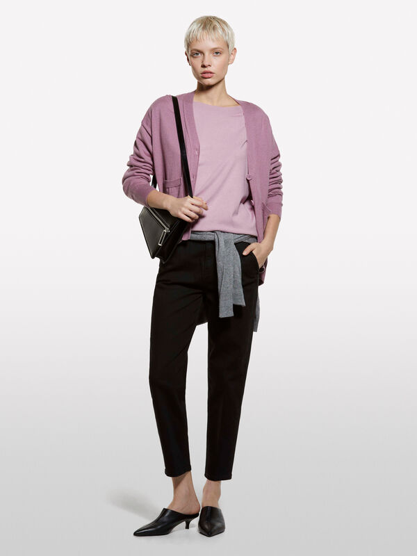 Jeans Style 71 chino slim fit preto Jeans Style 71 chino slim fit preto - jeans slim fit para mulher | Sisley