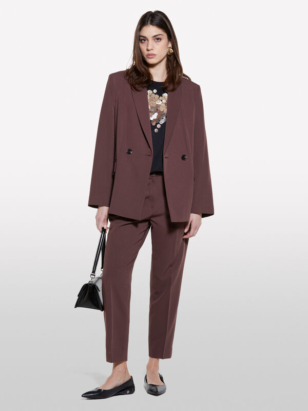 Joggers marrom - calças joggers para mulher | Sisley