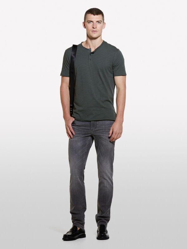 Jeans Helsinki cinza-escuro skinny fit - jeans skinny fit para homem | Sisley