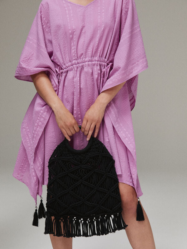Kaftan com franzido - ponchos, capas para mulher | Sisley