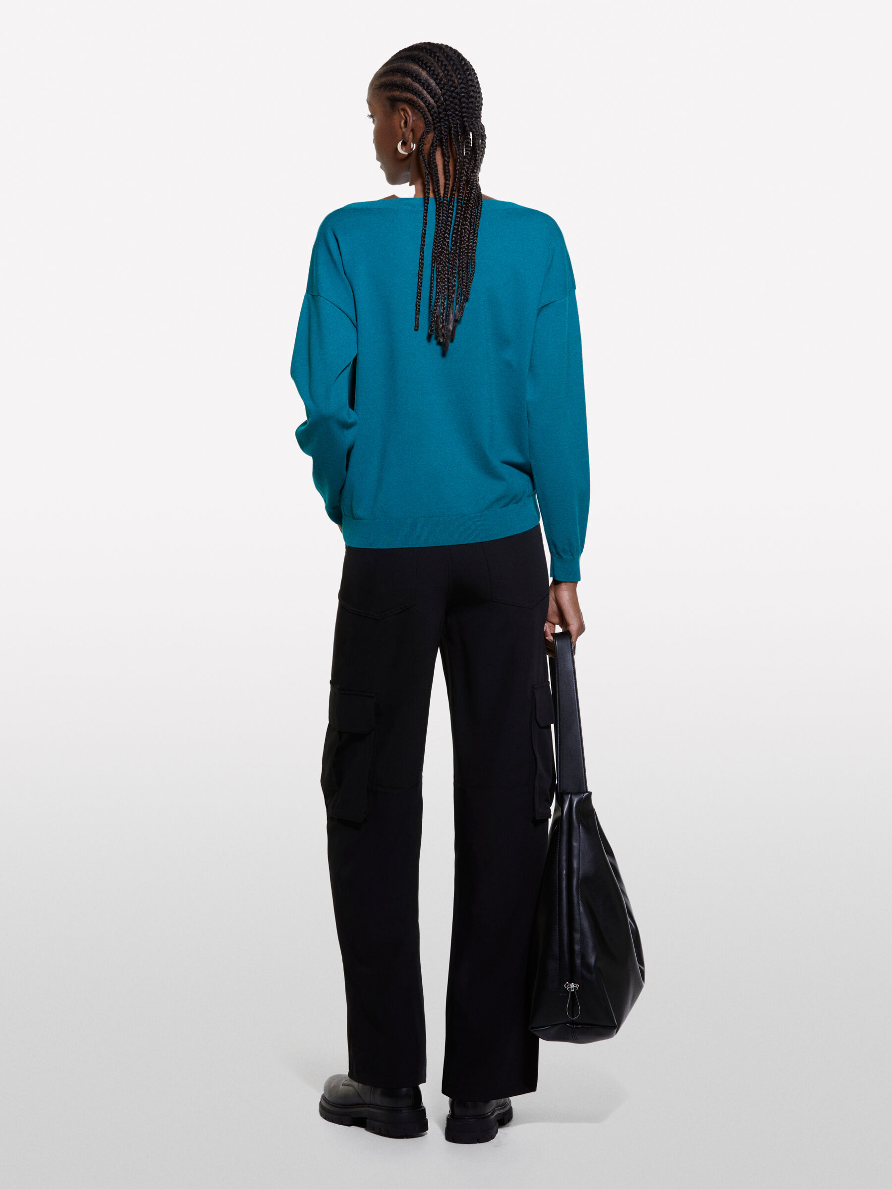 BOAT-NECK SWEAT.L/S Mulher image number null