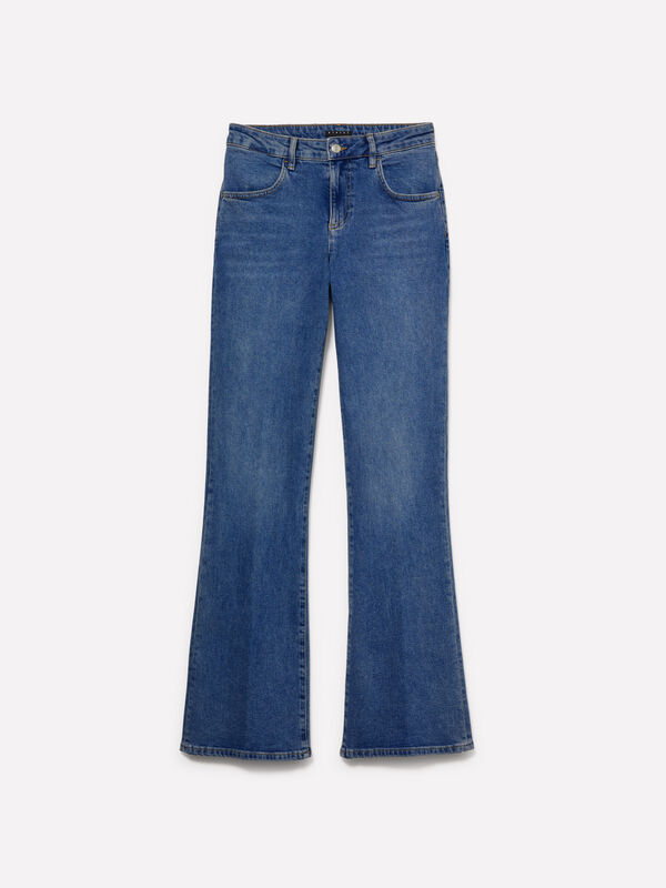 Jeans Cannes azul-escuro flare fit - jeans bootcut e flare para mulher | Sisley