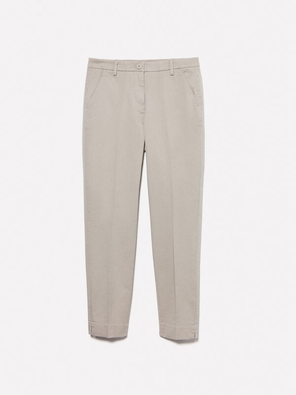Chinos bege Chinos bege - calças chinos para mulher | Sisley