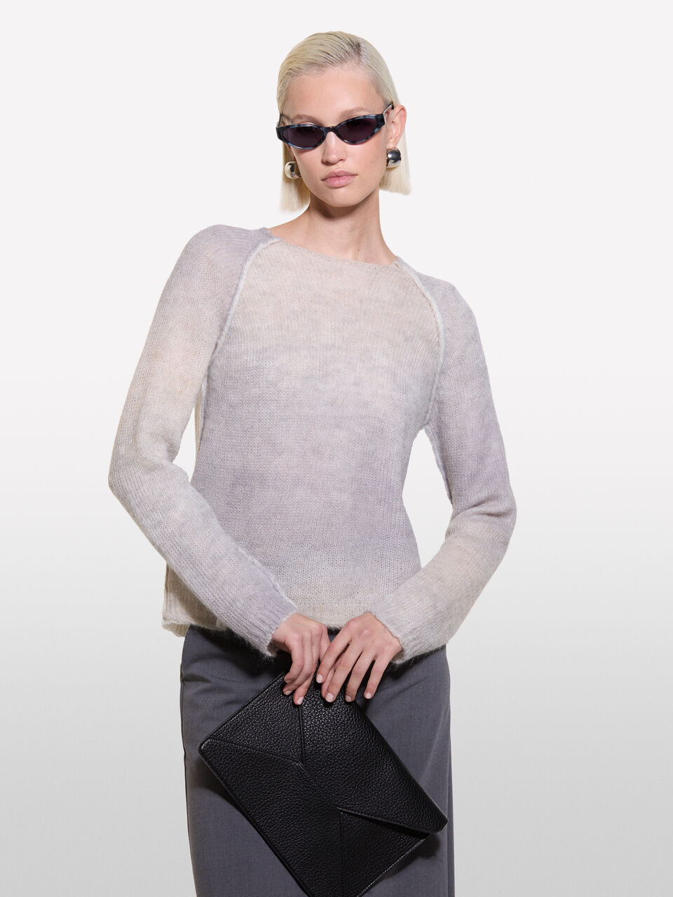 BOAT-NECK SWEAT.L/S Mulher image number null