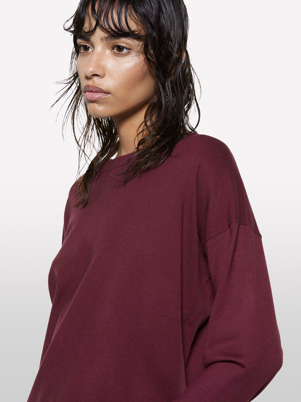 BOAT-NECK SWEAT.L/S Mulher image number null