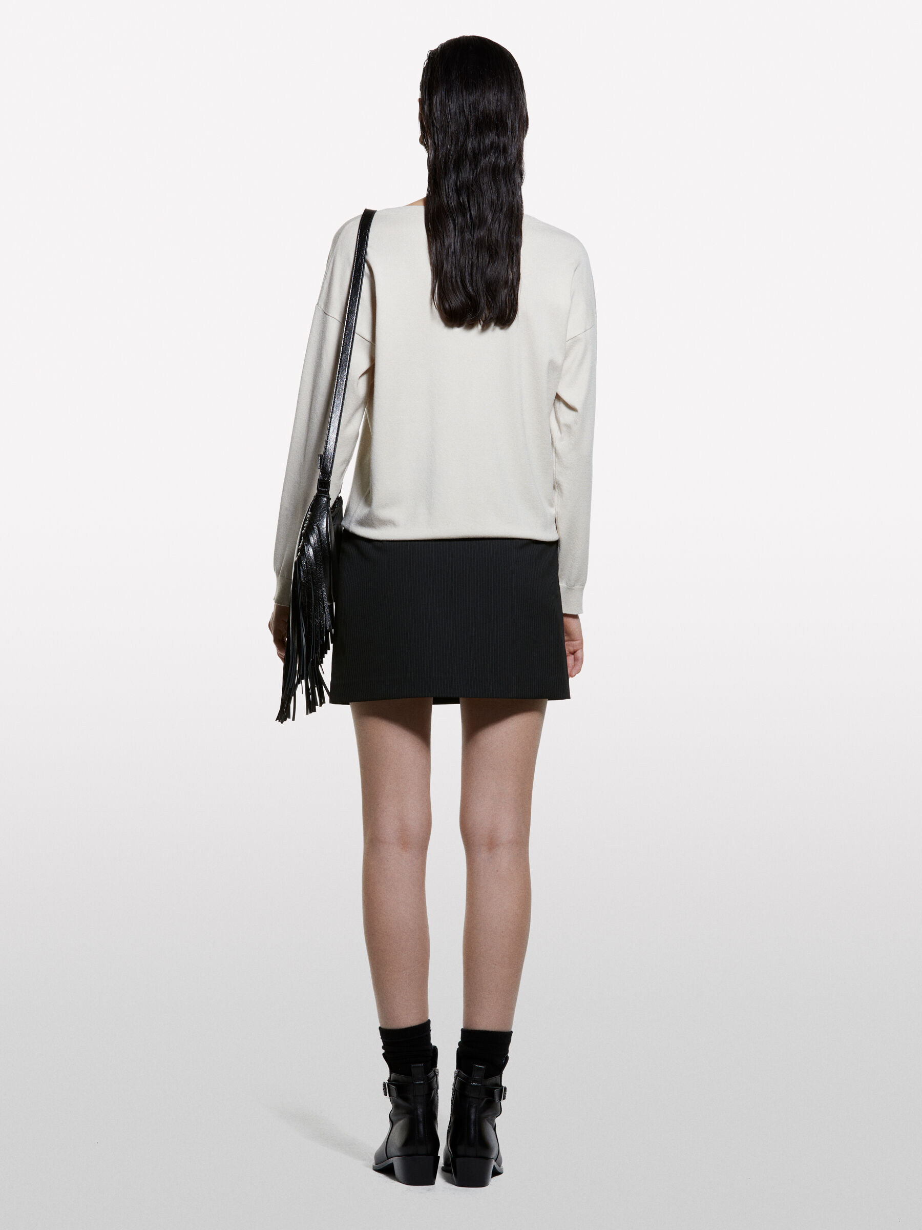 BOAT-NECK SWEAT.L/S Mulher image number null