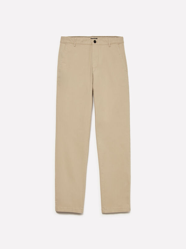 Calças chino branco nata - calças chinos para homem | Sisley