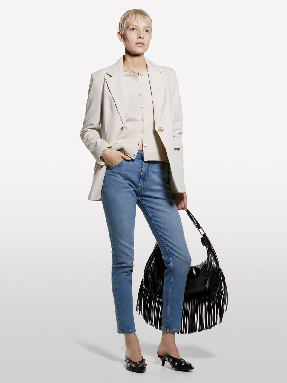 L/S SWEATER Mulher image number null