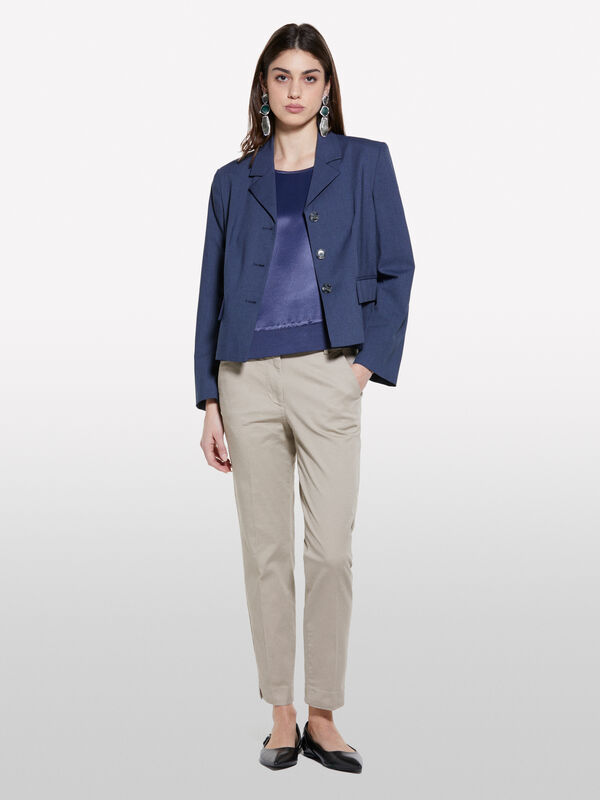 Chinos bege - calças chinos para mulher | Sisley