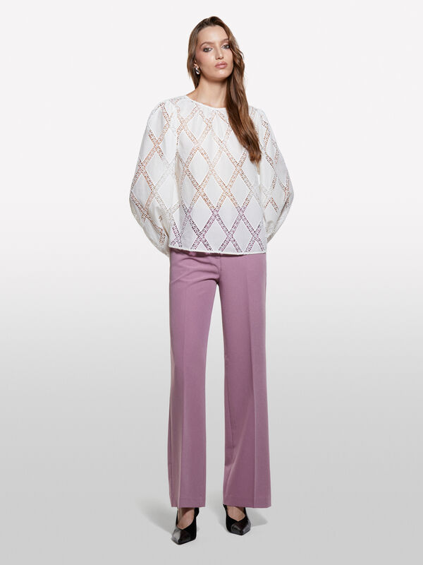 Blusa branco nata com renda - blusas para mulher | Sisley