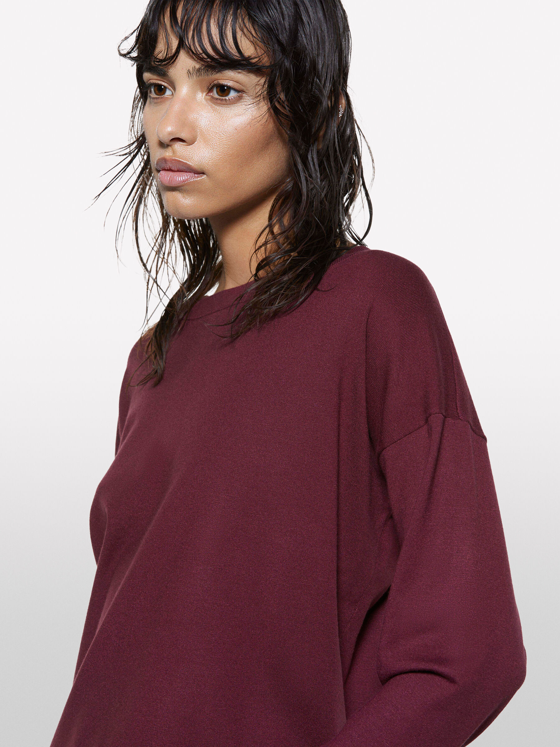 BOAT-NECK SWEAT.L/S Mulher image number null