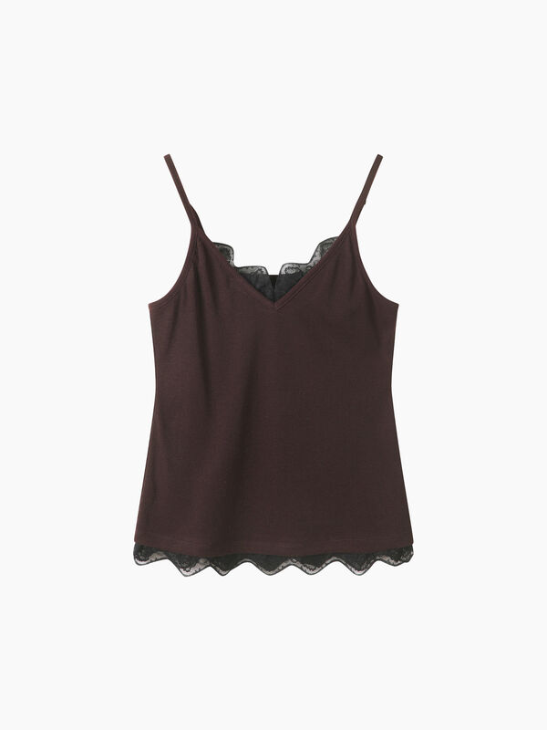 Top com renda - sisley k top | Sisley K
