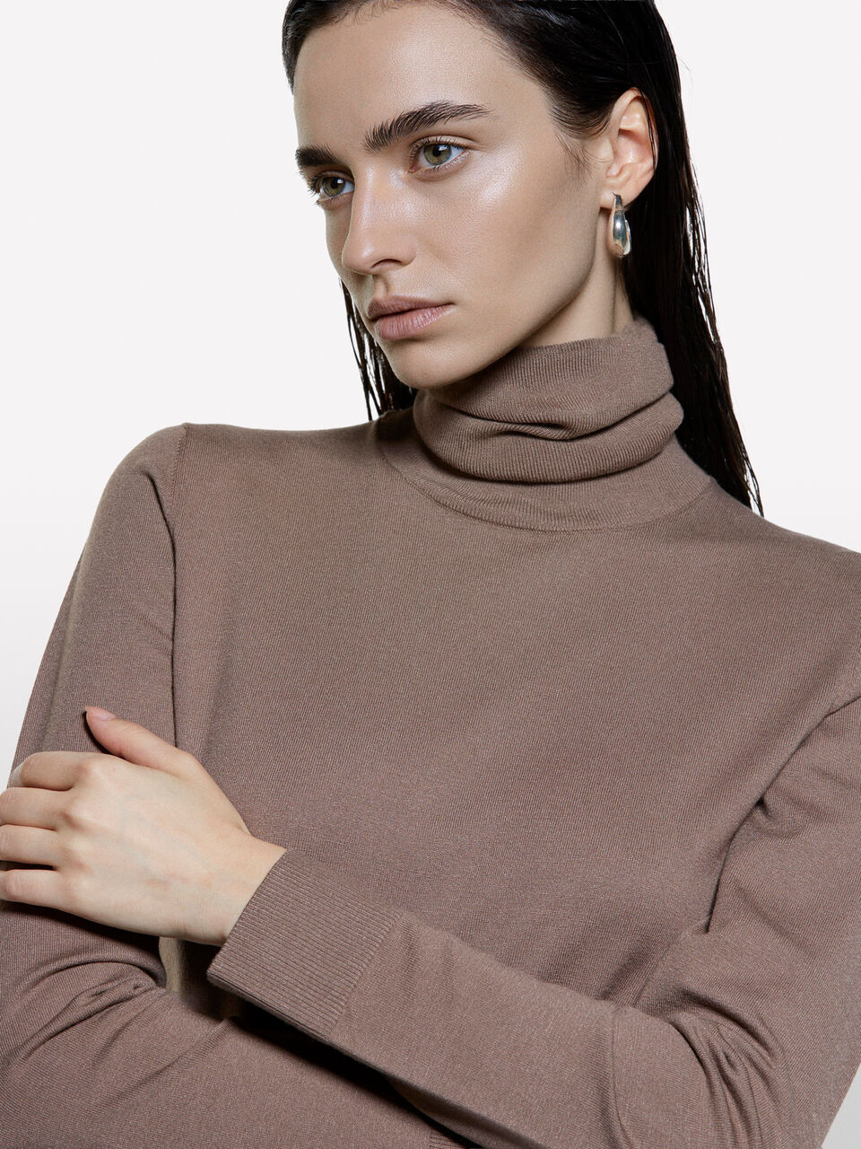 TURTLE NECK SWEATER Mulher image number null