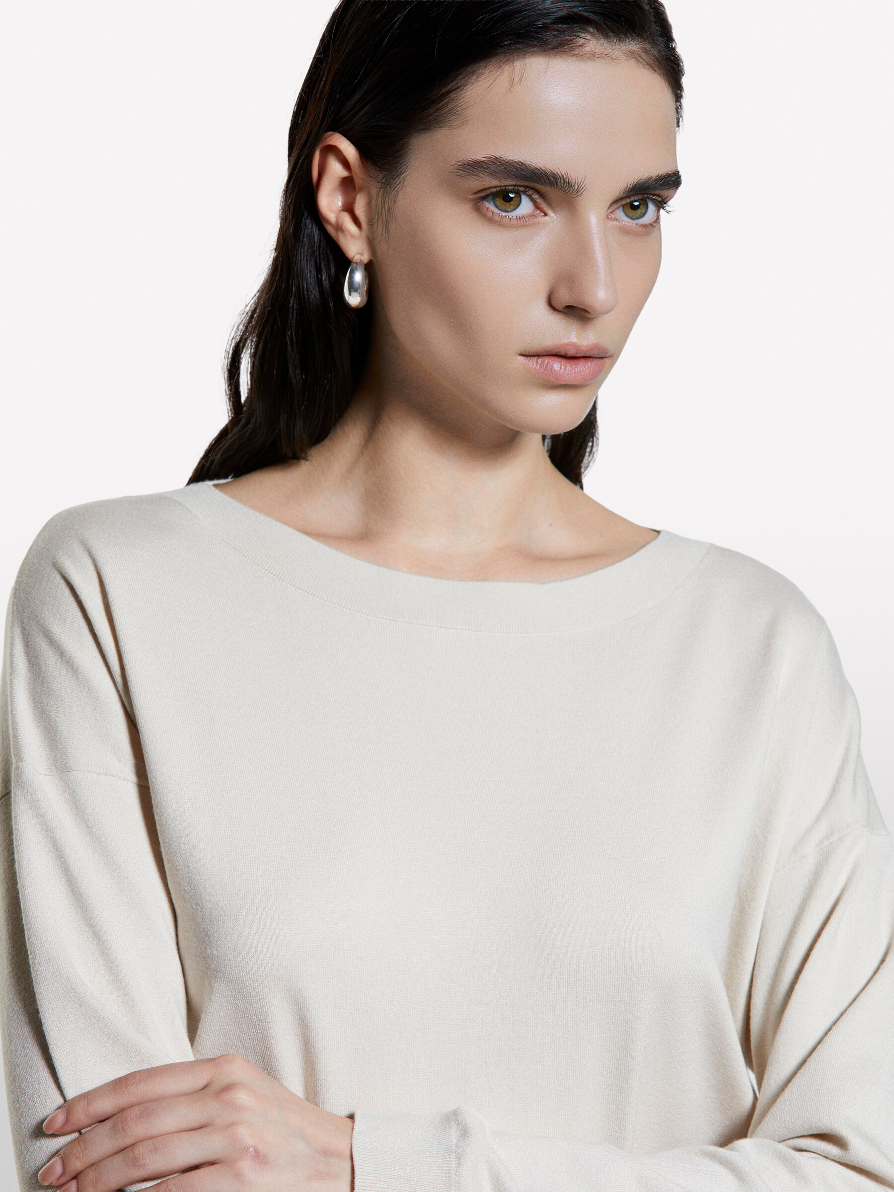 BOAT-NECK SWEAT.L/S Mulher image number null