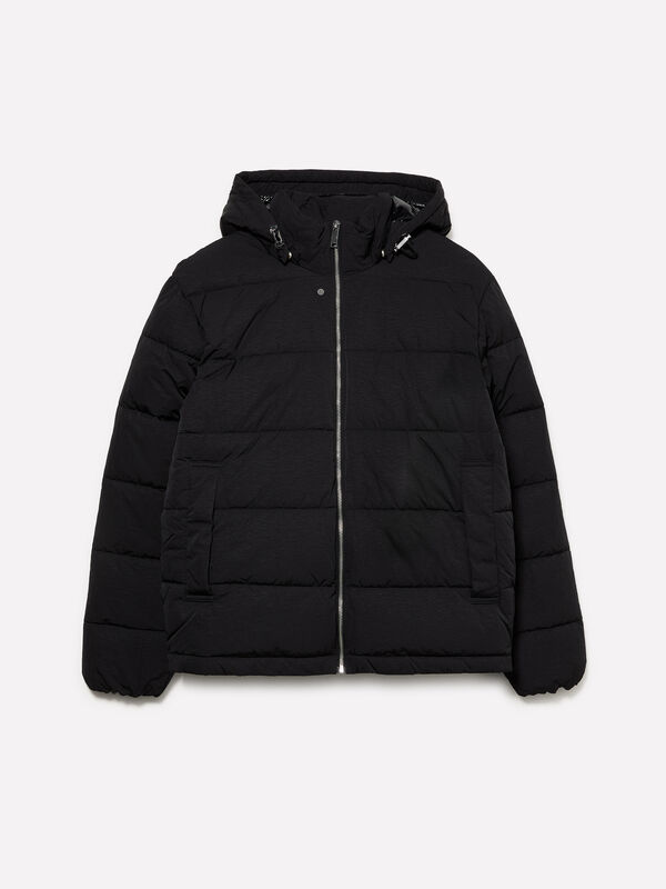 Casaco cinza-escuro acolchoado - casacos de penas e casacos acolchoados para homem | Sisley