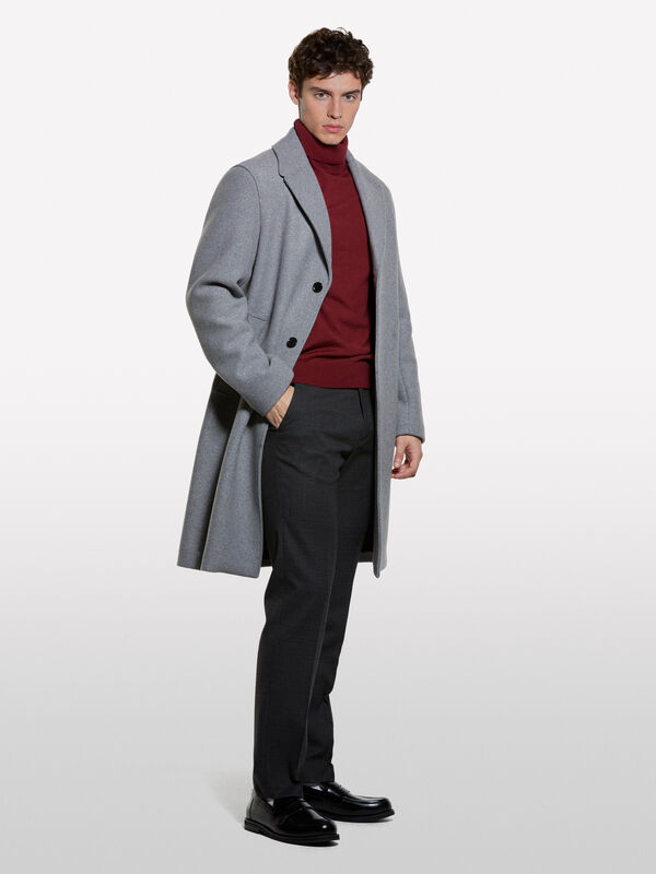 Chinos slim comfort fit preto - calças chinos para homem | Sisley