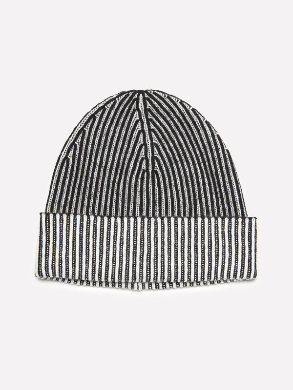 Gorro preto de malha - chapéus para mulher | Sisley