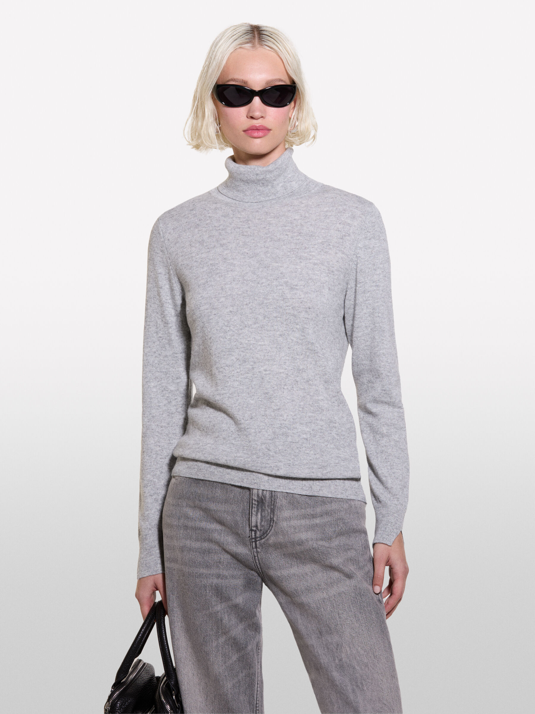 TURTLE NECK SWEATER Mulher image number null