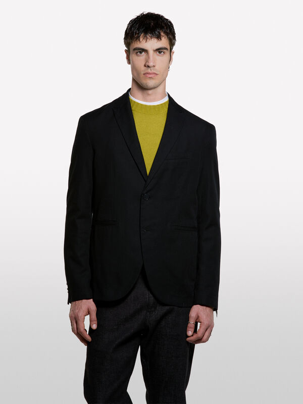 Blazer alfaiataria preto slim comfort fit - blazers para homem | Sisley