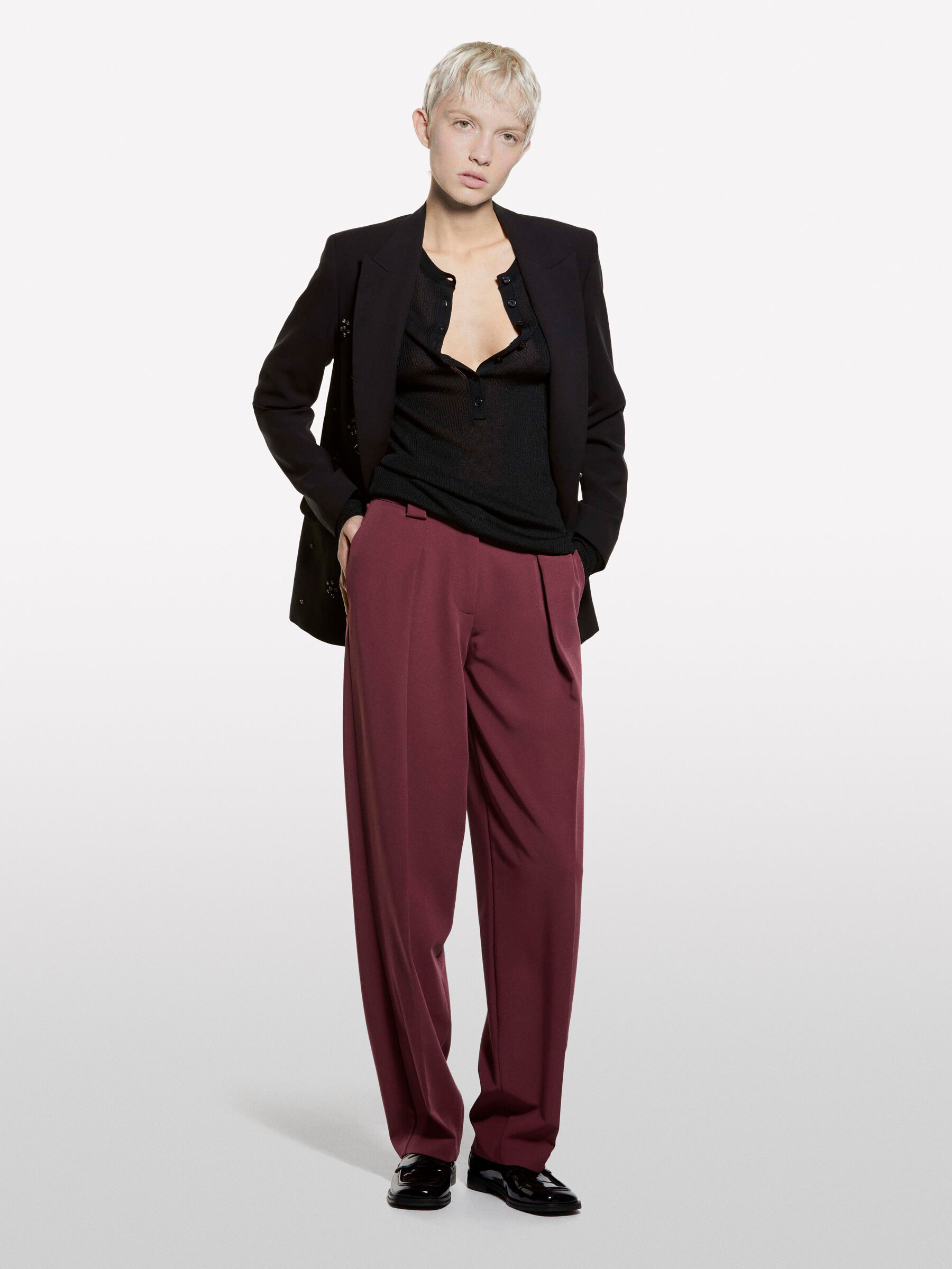 ROUND NECK SWEATL/S Mulher image number null