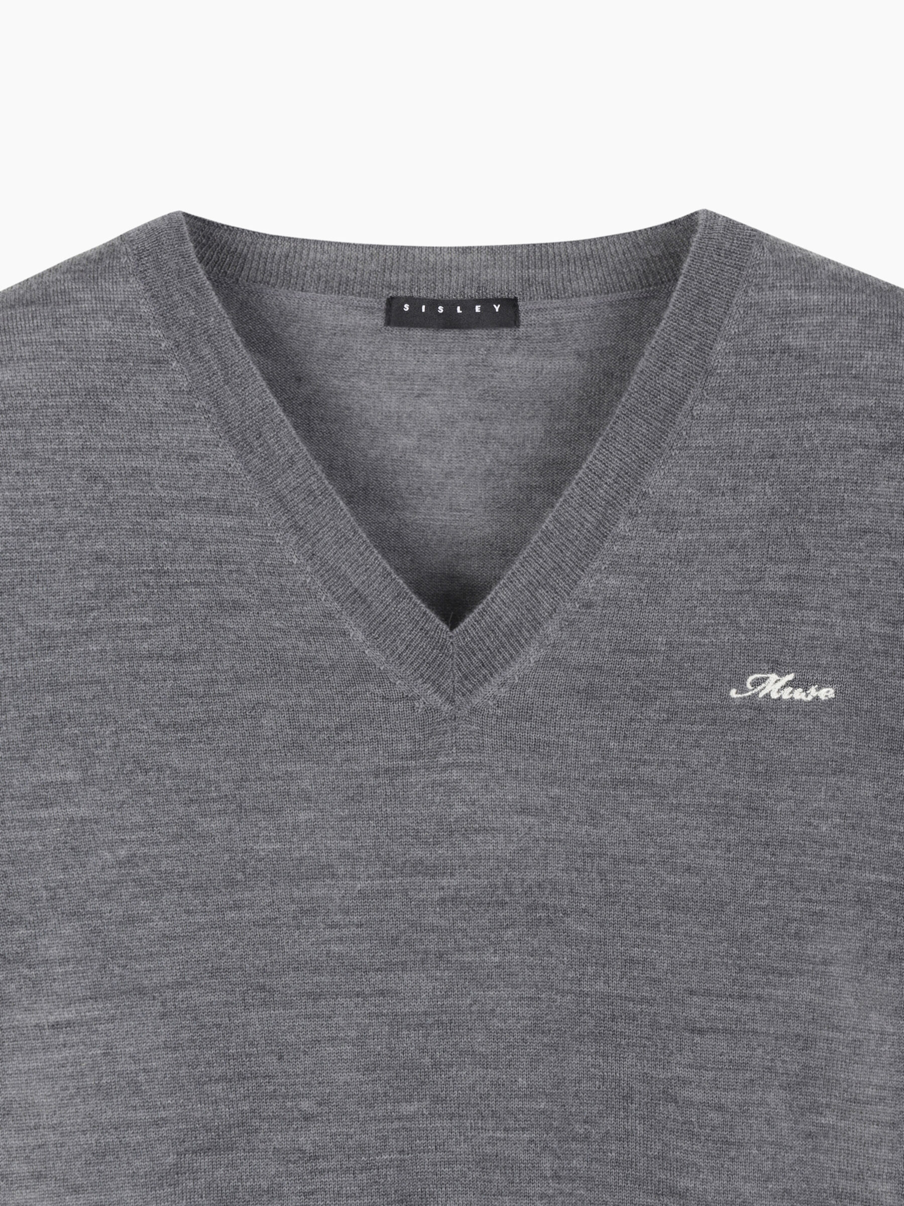 V NECK SWEATER H/S Mulher image number null