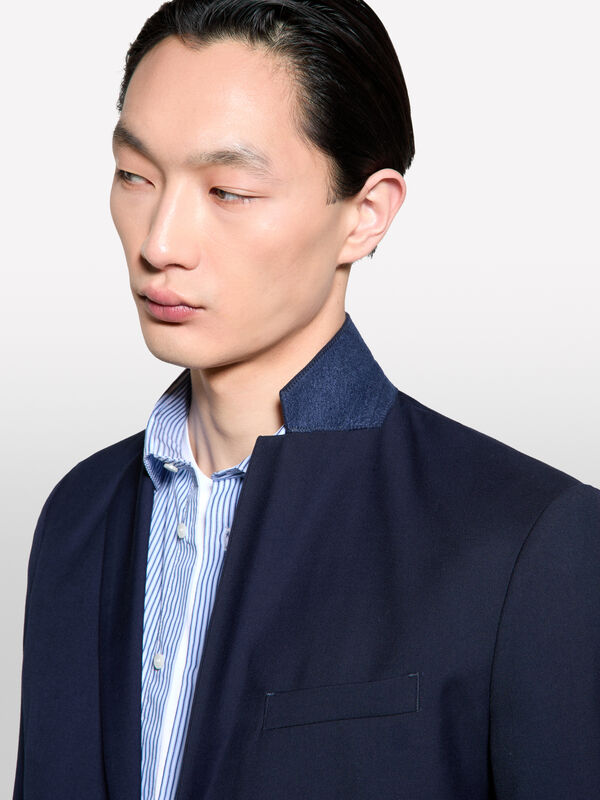 Blazer formal azul-escuro - blazers para homem | Sisley