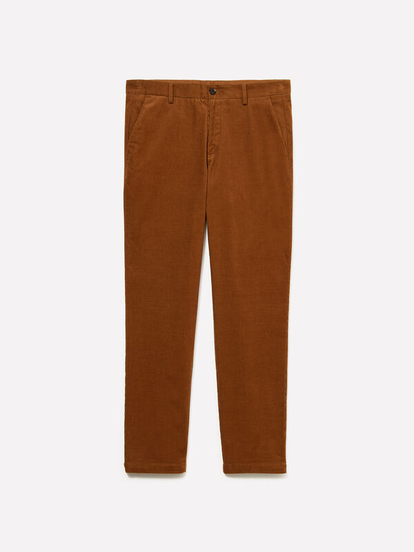 Chinos de veludo canelado - null | Sisley