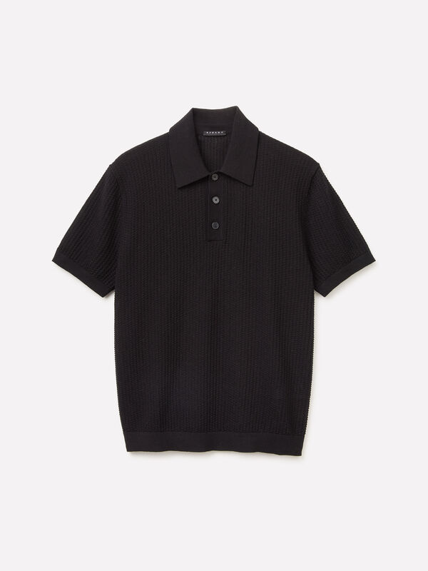 Polo regular fit de malha - polos para homem | Sisley
