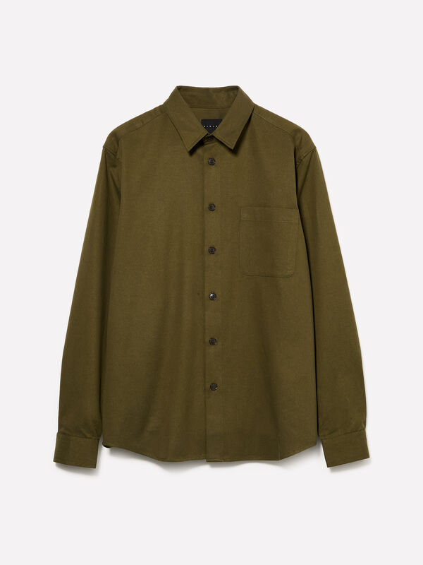 Shirt with pocket - camisas regular para homem | Sisley