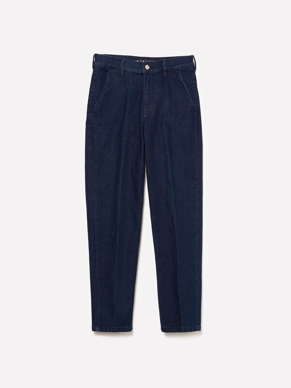 Jeans Style 71 chino slim fit azul-escuro - jeans slim fit para mulher | Sisley