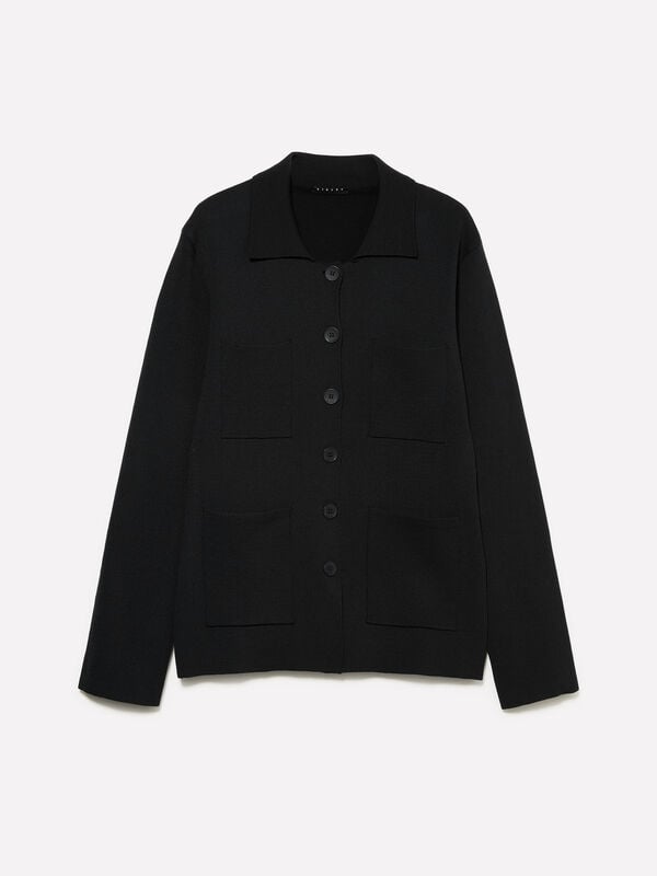 Blazer de malha preto Blazer de malha preto - blazers para homem | Sisley