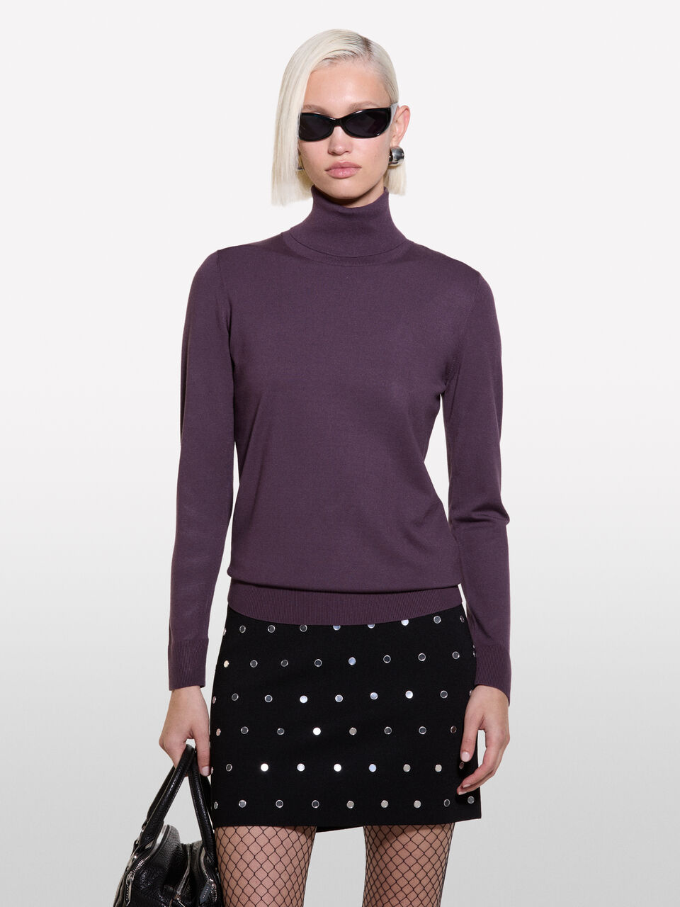 TURTLE NECK SWEATER Mulher image number null