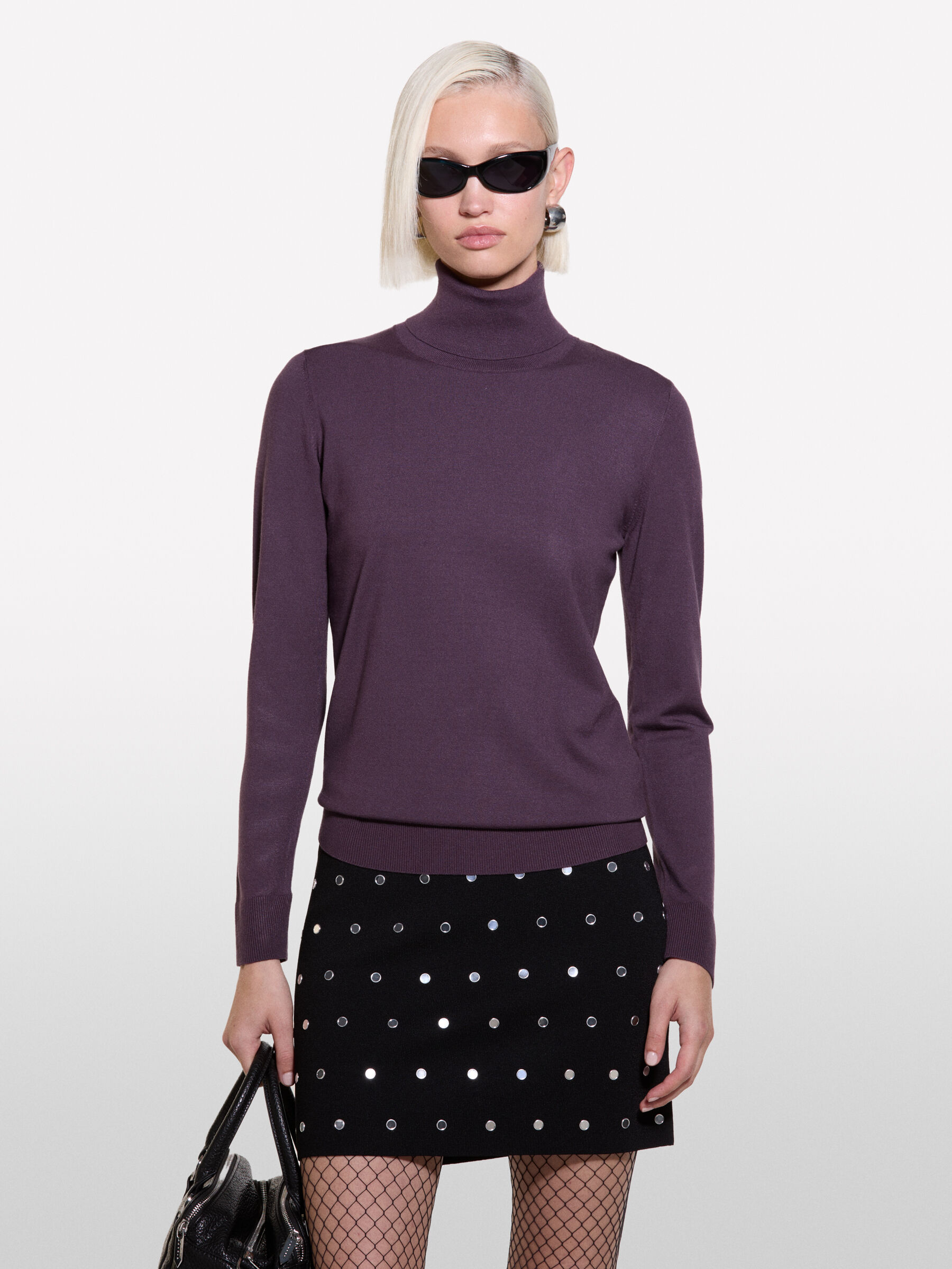 TURTLE NECK SWEATER Mulher image number null